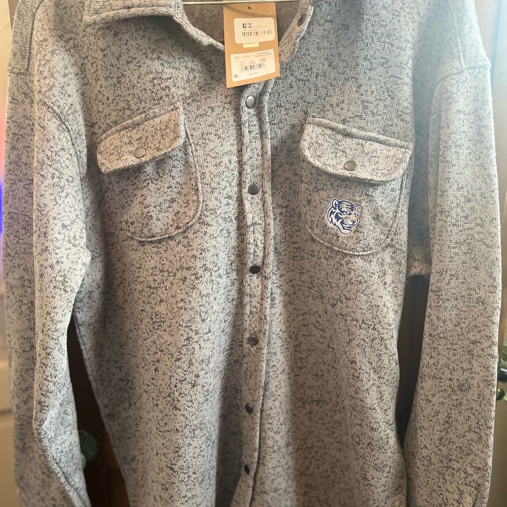 Rivalry Threads Gray Shirt Jacket